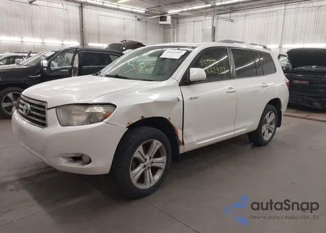 2008 Toyota Highlander Sport z USA, uszkodzony, nr VIN JTEES43A382022503